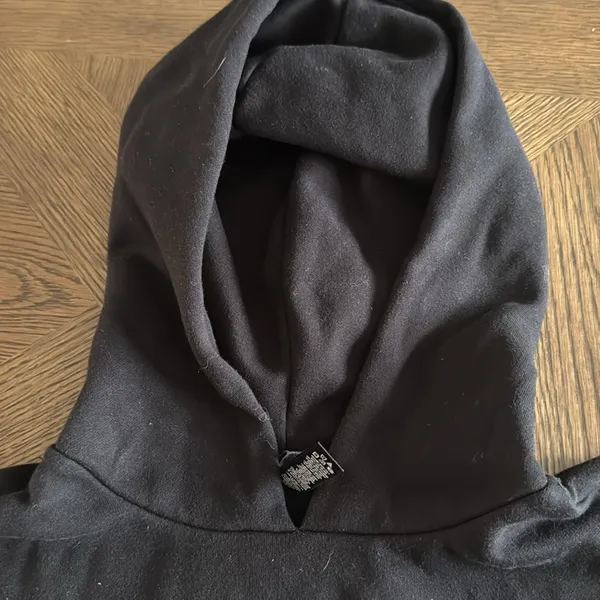 SKIMS COTTON FLEECE HOODIE, Black, Large, $80 - Image 8