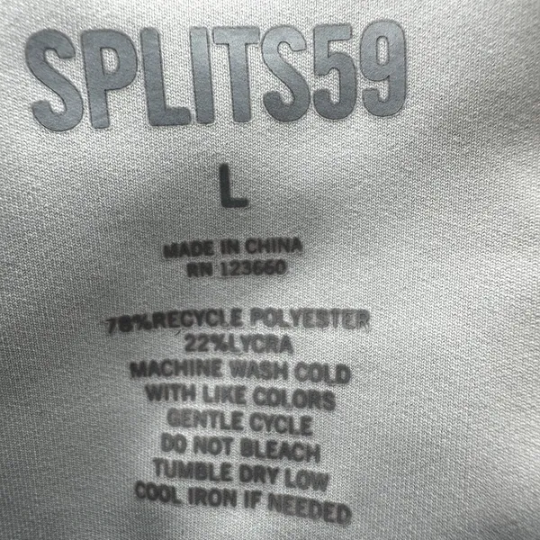 Splits59 Bianca Techflex 2 Piece Set Sports Bra High Rise Leggings White Red L - Image 3