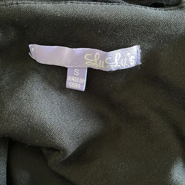 Lulu’S Black‎ Rayon Maxi Dress Size Small - Image 6