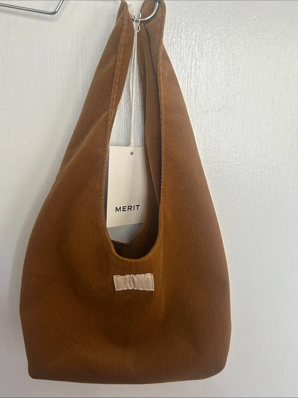 Merit Corduroy Cosmetic Case in Brown NWT - Image 2