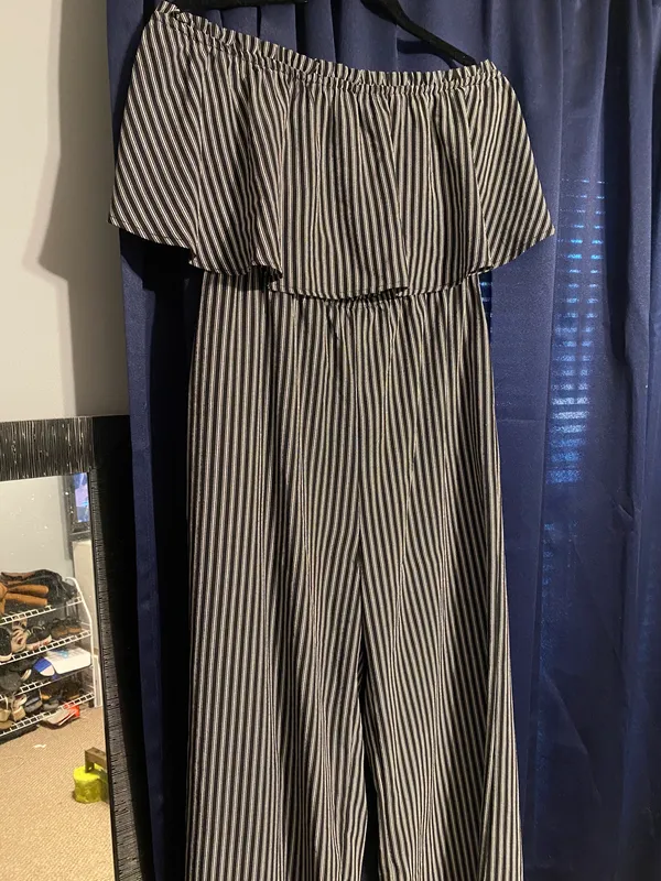 ee:some Strapless Striped Jumpsuit - Image 2
