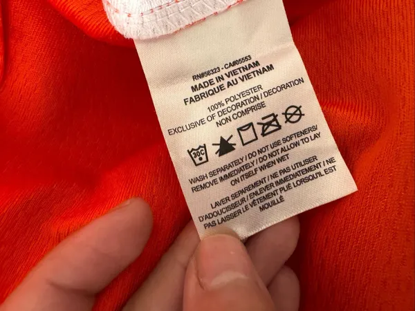 Nike Team Softball Jersey Shirt Womens L Orange White Colorblock Dri-Fit Top - Image 6