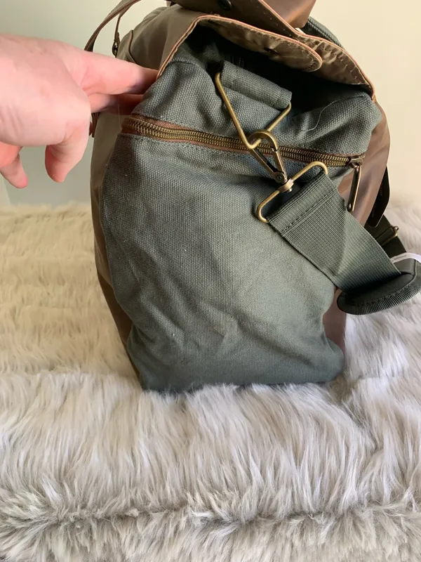 NWT Finley Mill Collection Origaudio Danville Weekender Duffel Bag Faux Leather - Image 4