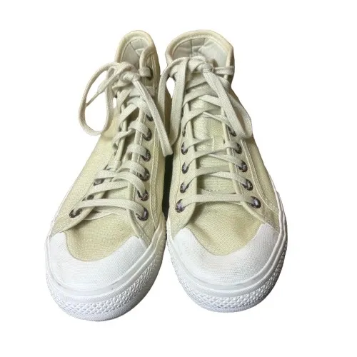 Adidas Originals Nizza Trek Shoes Sandy Beige Platform Mid Top Sneakers Womens 7 - Image 2