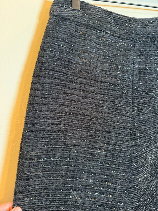 Abbey Glass Carter Boucle Tweed Wide‎ Leg Trouser - Image 3