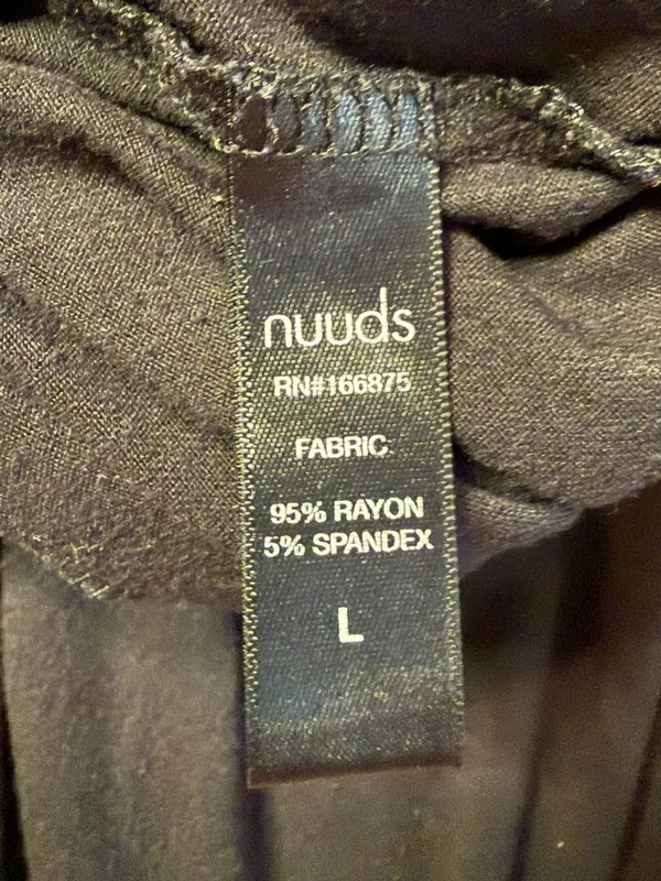 Nuuds Wide Leg Lounge Pants Women's Large Black Loungewear Comfy Relaxation Cozy - Image 11