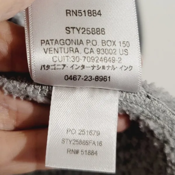 Patagonia Better Sweater 25886 Fleece Vest Embroidered Logo Gray Medium - Image 7