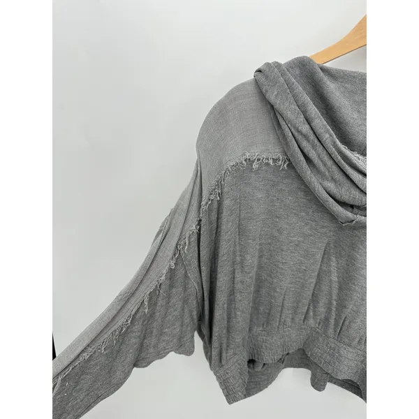 FP Movement Windy Meadow‎ Hoodie Heather Grey Women Small Oversized OB1137897 - Image 10