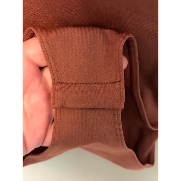 Target‎ Bodysuit Tank Scoop Neck Snap Closure Women's XL Rust Orange - Image 4