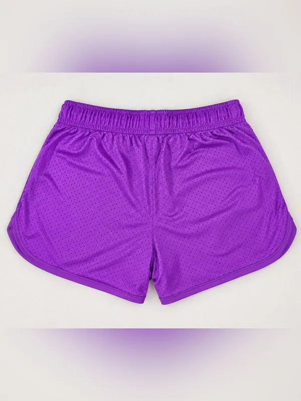 Old Navy Active Womens Medium Purple Mesh Running Shorts Athletic Lined - Image 2