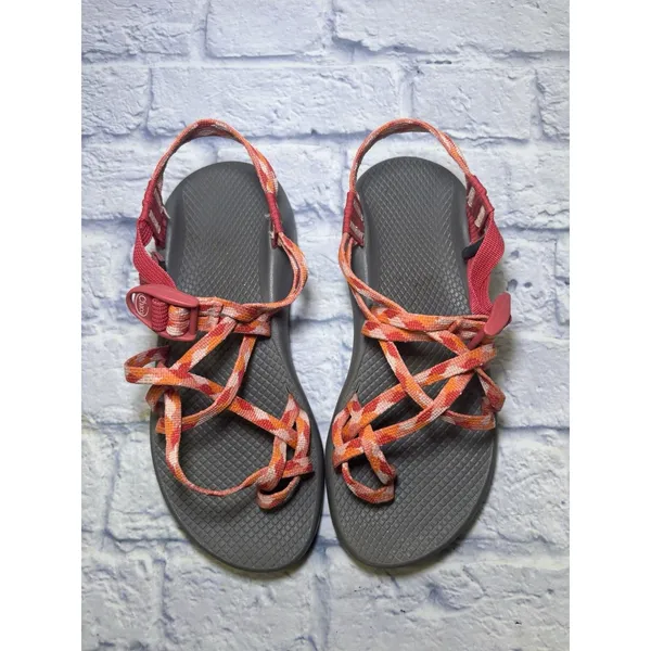Chacos Sz 9 Wmns ZX/2 Cloud Dual Adjustable Straps Cushioned Sandal Orange/Pink - Image 4