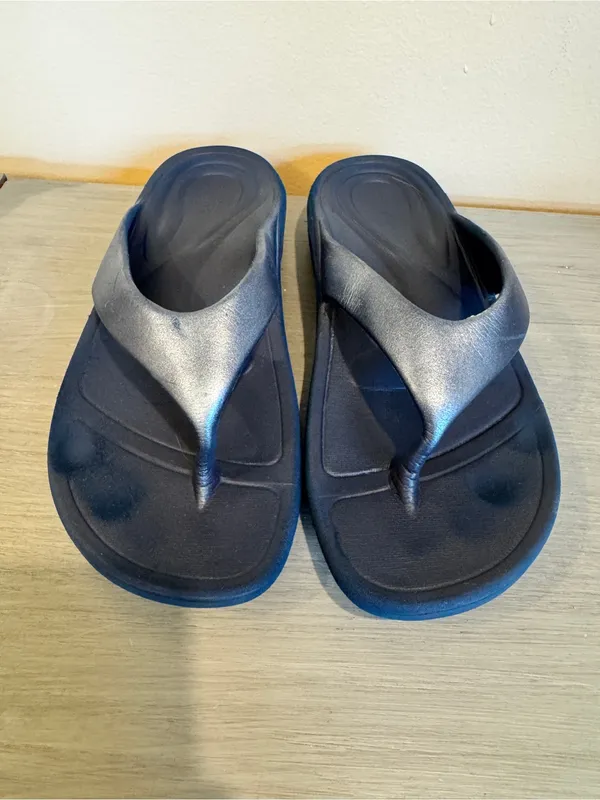Aetrex womens orthotic Maui Flips arch‎ support Aetrex Maui Thong sandals Navy - Image 2