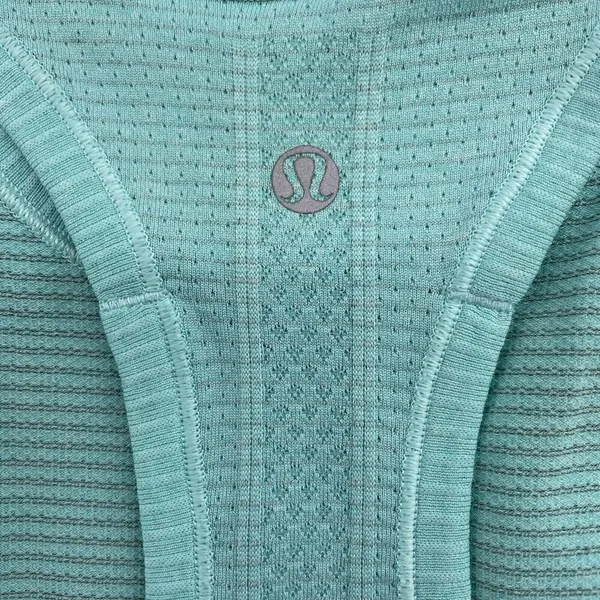 Lululemon Size 4 Swiftly Tech Racerback Tank Top Heathered Peacock Blue Seamless - Image 10