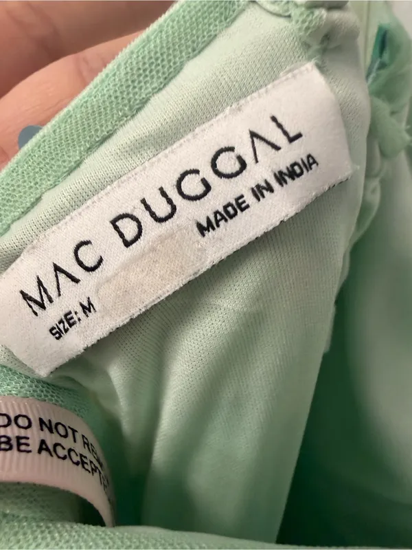 NWT Mac Duggal Mint Green Paillette Sequin Mini Dress – Medium - Image 7