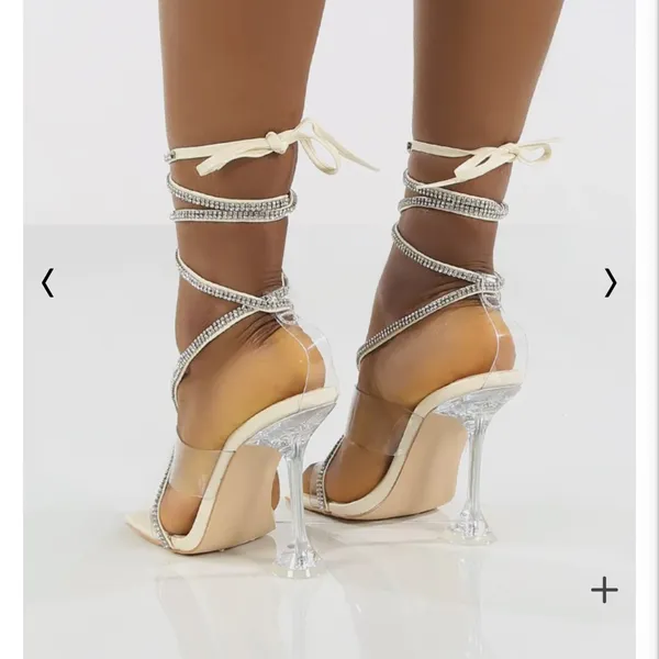 MOVING SALE NIB Public Desire Kim rhinestone heel - NEW - Image 4