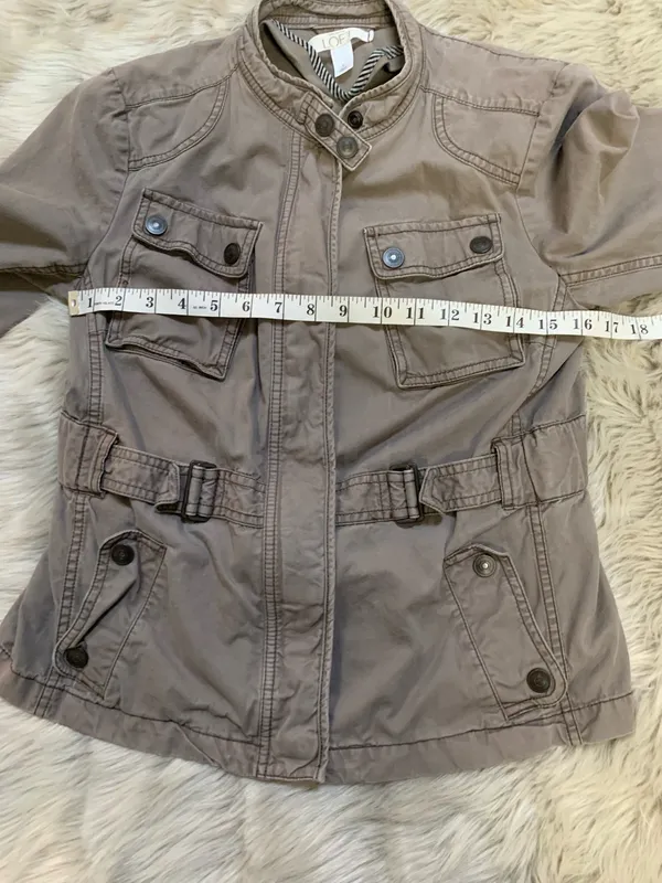 LOFT Women's Military Style Utility Jacket Size 6 - Image 6