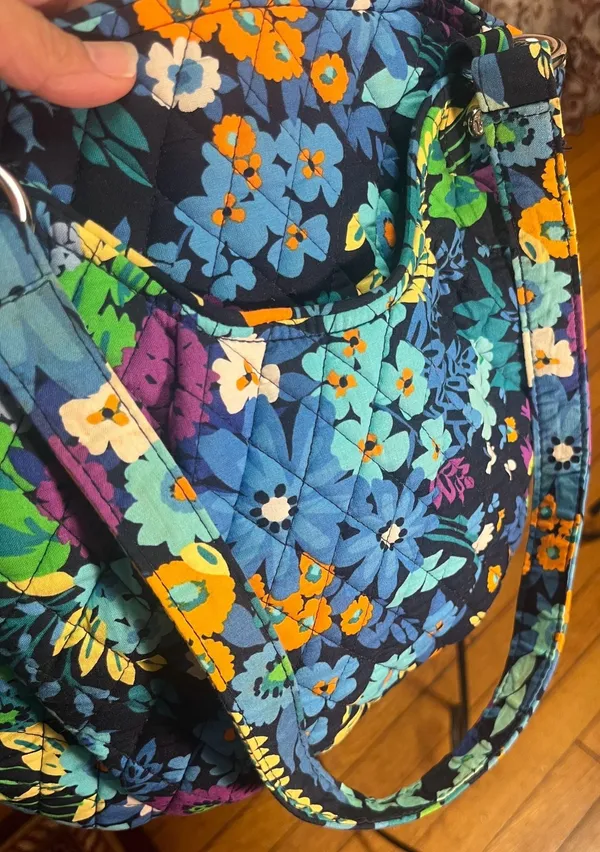 Vera Bradley Midnight Blues Glenna Quilted Satchel Shoulder Bag - Image 3