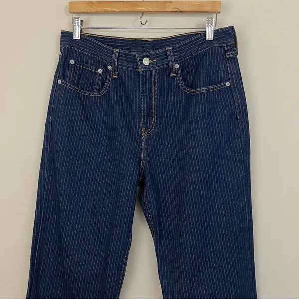 Anthropologie Levi’s Women’s Baggy‎ Pinstriped Dad Jeans Size 30x30 - Image 7