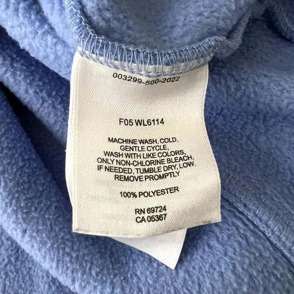 Columbia Blue Full Zip Fleece Jacket - Image 7
