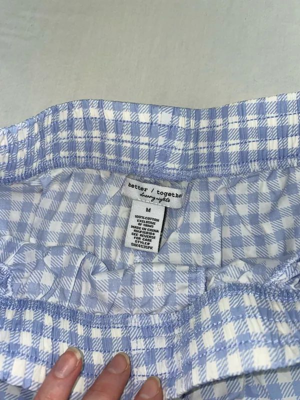 NEW Blueberry PJ Shorts Blue Size M - Image 4