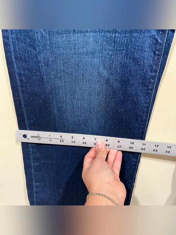 Anthropologie Pilcro The Austyn High Rise Cuffed Wide Leg Jeans Size 30 TALL - Image 5