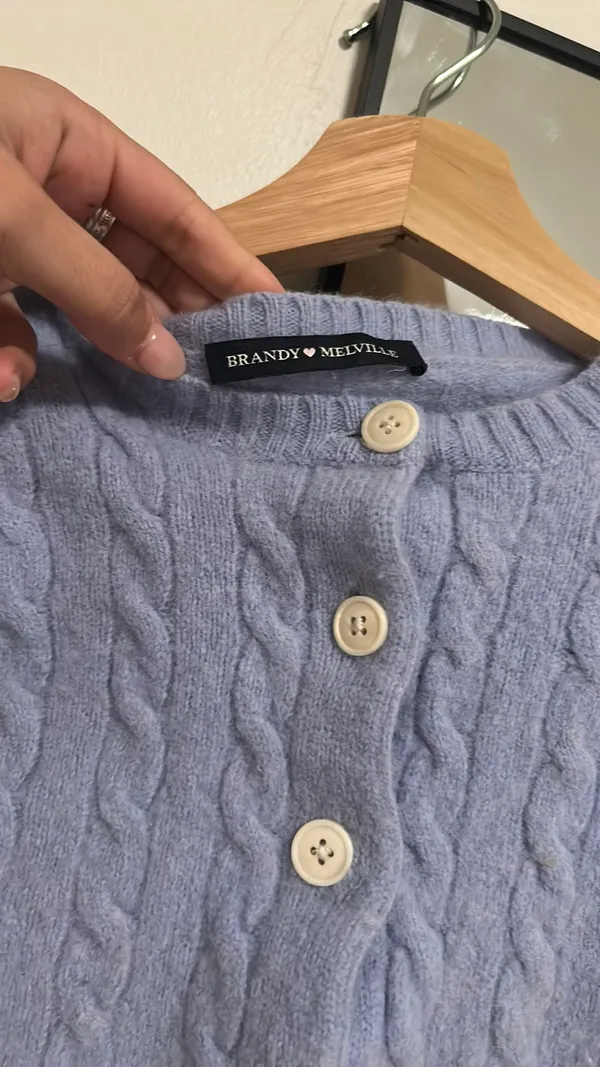 Blue Brandy Melville Sweater Knit - Image 2
