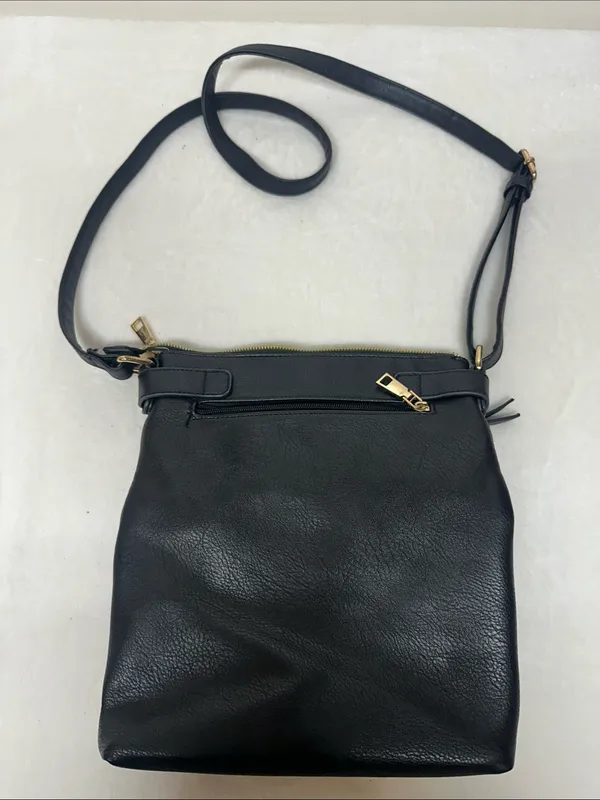 Classic Black Crossbody Shoulder Bag - Image 2