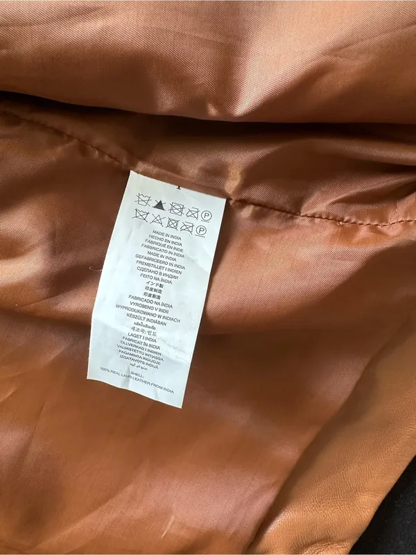Michael Kors Genuine Leather Moto Jacket – Camel – Women's Size M - Image 7