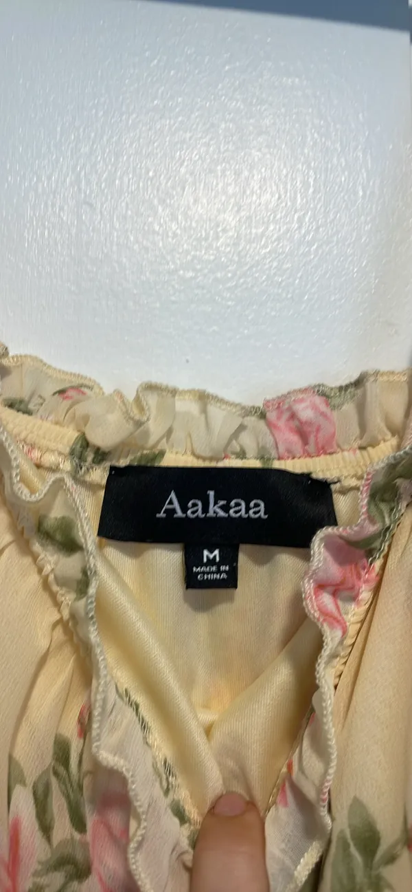 Aakaa Yellow Dress - Image 2