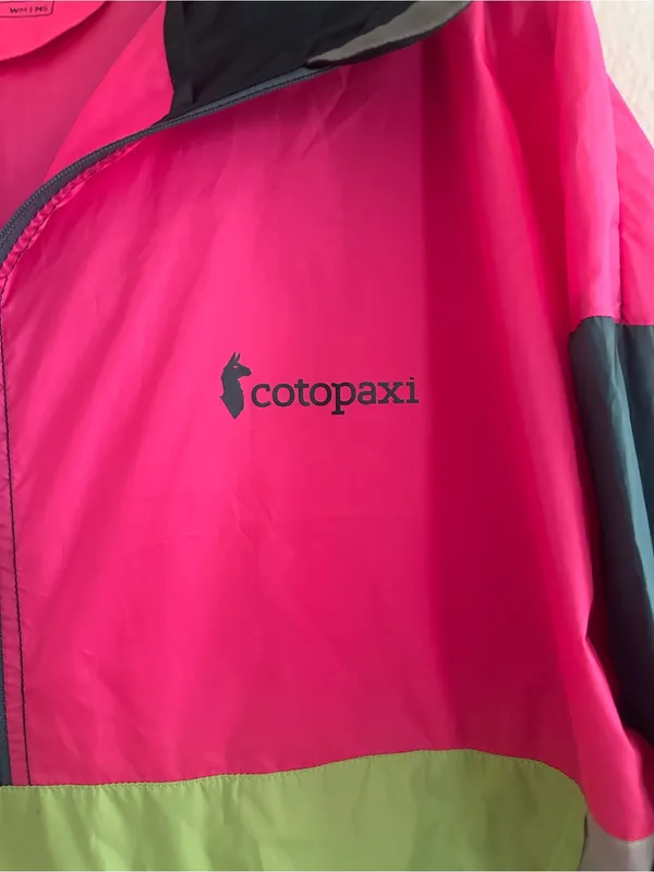 cotopaxi Neon Colorblock Pullover Windbreaker Jacket - Hot Pink, Teal, Limep - Image 3