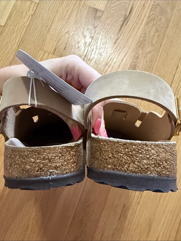 NWT Birkenstock Tokio Hex Clog in Sandcastle Sz 41 - Image 4