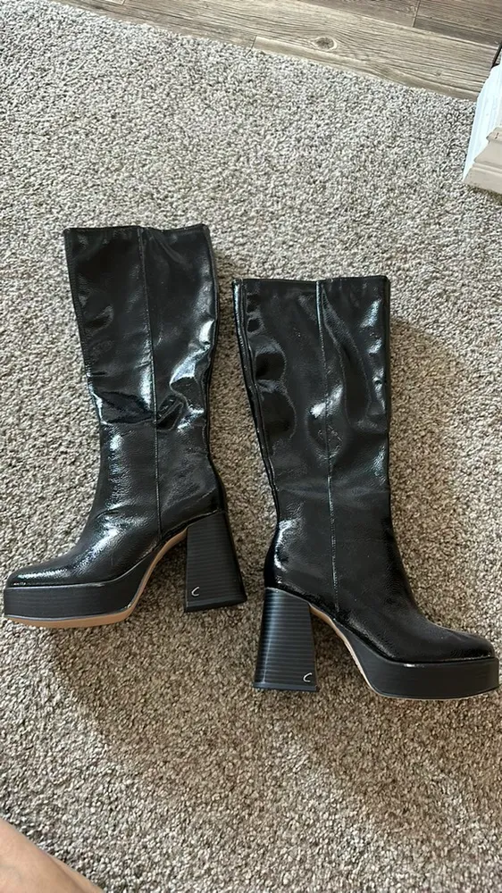 Nordstrom SANDY PLATFORM BOOTS - BLACK - Image 3