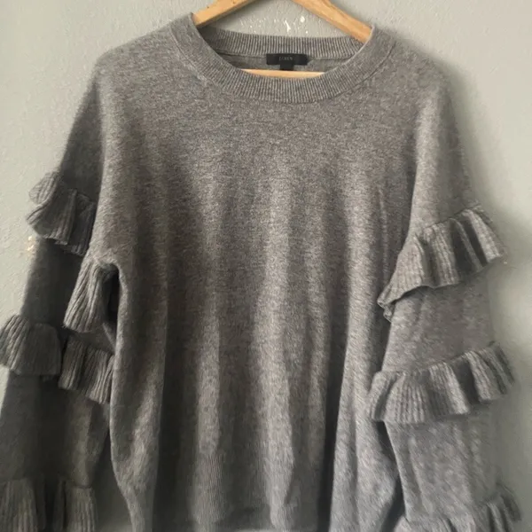 J. Crew Heather‎ Gray Wool Sweater - Image 7