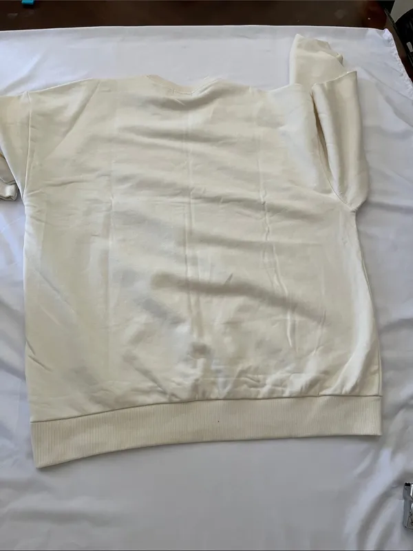 Brixton Cream Pullover with Tan Label Red Size M - Image 7