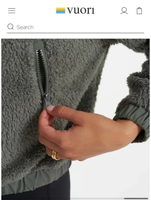 Vuori Sherpa Jacket size XS - Image 6