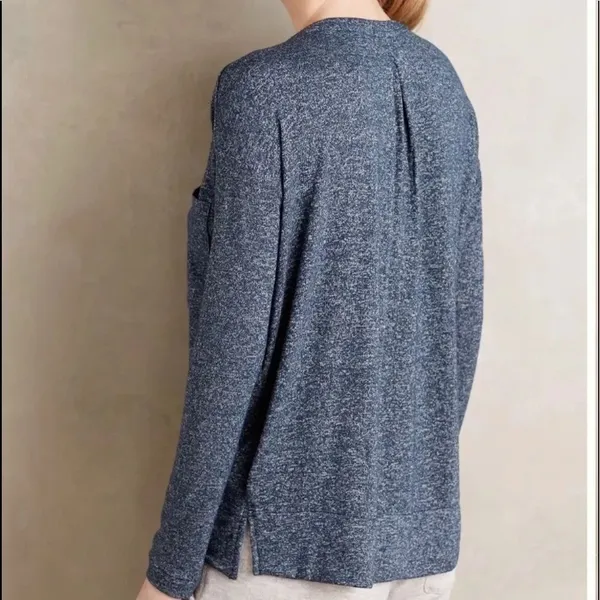 Pure and Good blue marbled long sleeved top - Image 8
