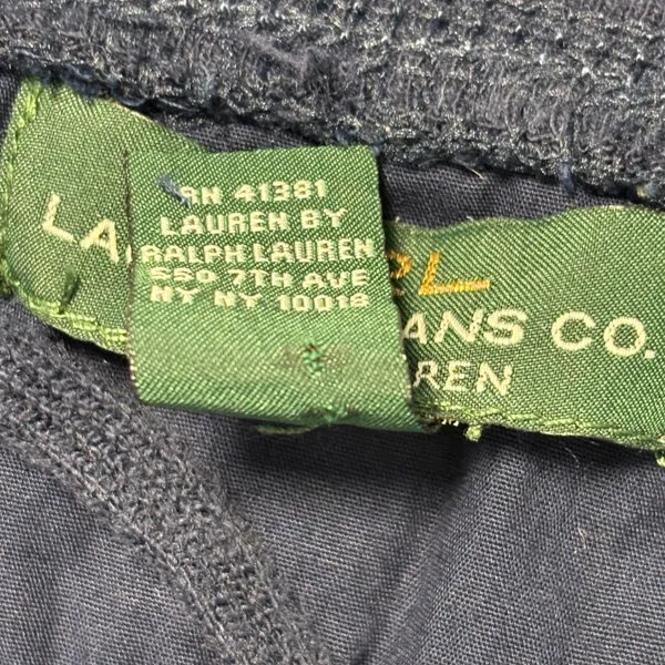 Vintage LRL Lauren Jeans Co Ralph Lauren Striped Lace Up 3/4 Sleeve Top Women S‎ - Image 10