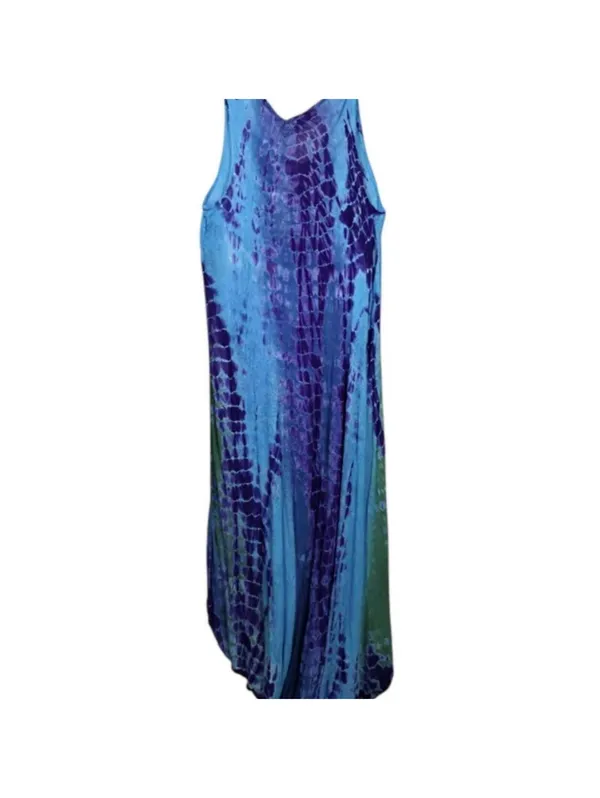 Women's Blue and Multi Dress Size undefined - Image 4