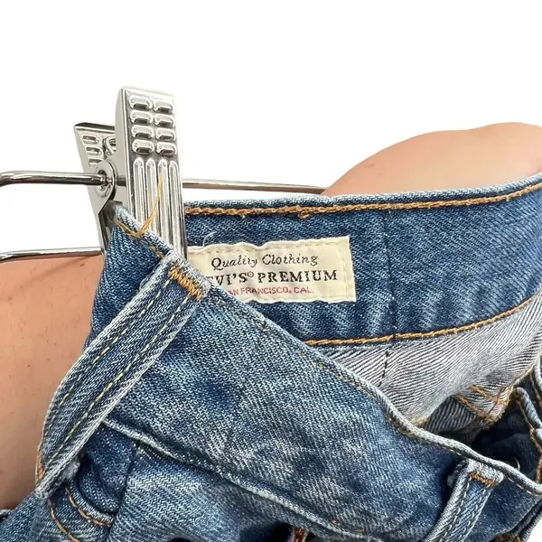 Levi's Deconstructed‎ Mini Skirt Medium Wash Denim Jean Size 28 - Image 10
