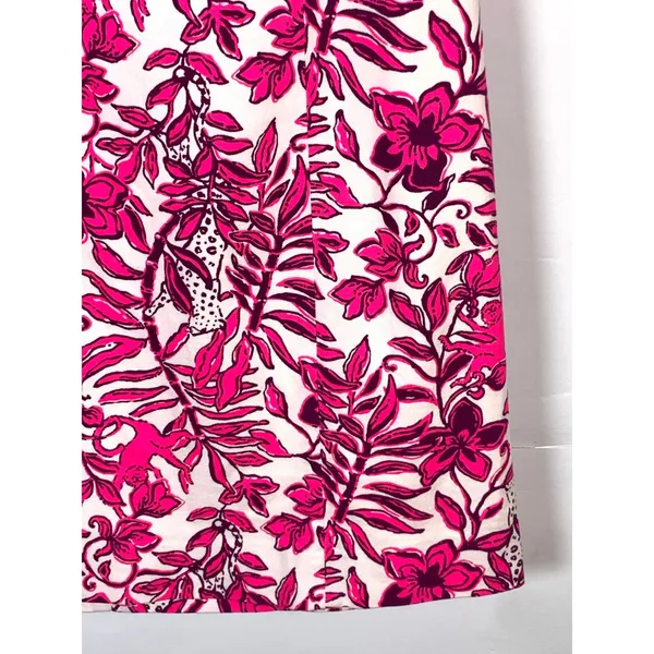 Lilly Pulitzer Mila Dress Size 6 Elderflower Blossom Lil Escape Plan Pink Floral - Image 8