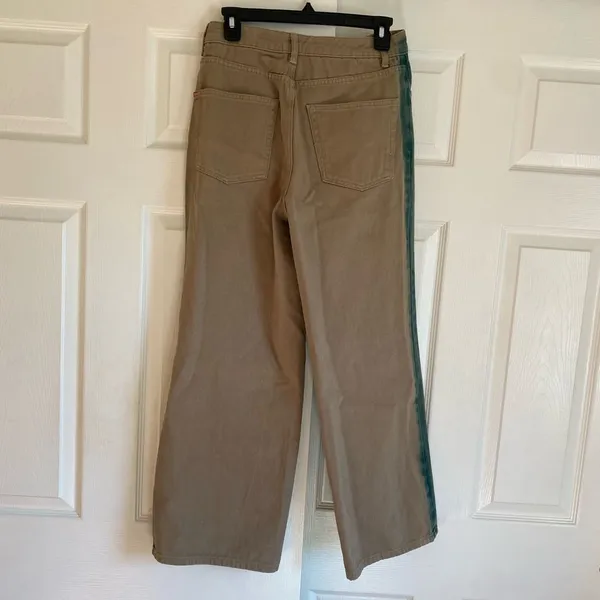 BDG urban outfitters size 27 or 4 high and wide tan green grunge jeans - Image 3
