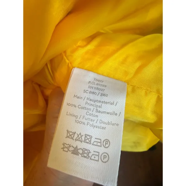 Boden Yellow Textured Tweed Coat colorful Button 14 preppy Y2K retro bright whim - Image 9