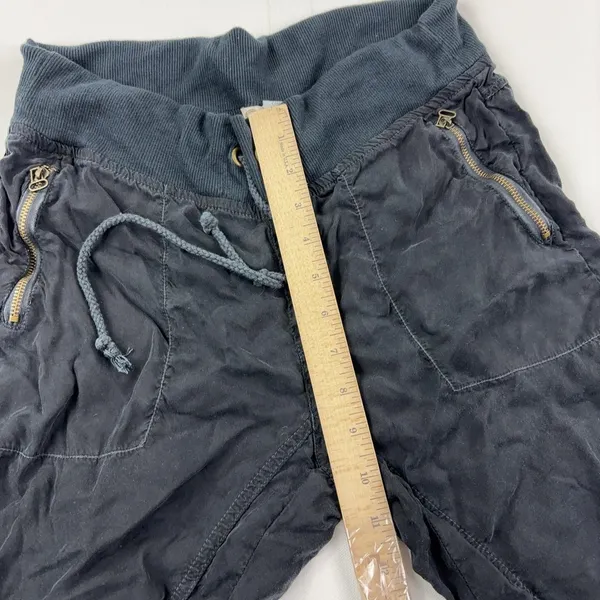 XCVI Pants Womens S Black Jogger Elastic Waist Zip Pockets Cuffed Stretch Twill - Image 4