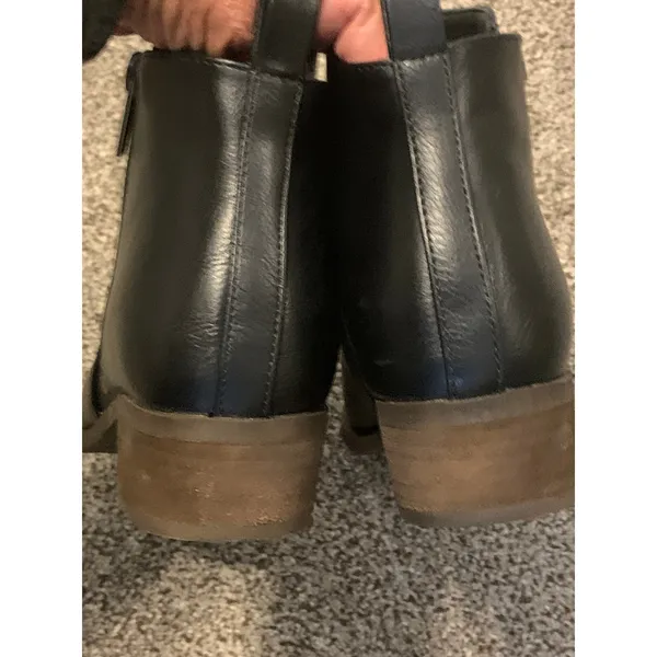 Dream Paris Ankle Boots Women 7 Black Good Block Heel Zip SDAB2440W - Image 3