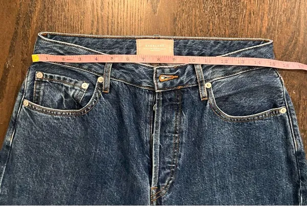 Everlane High Rise Curvy 90s Cheeky Straight Blue Women's Jeans - Image 5