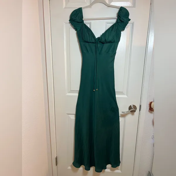Mariner Midi‎ Dress - Forest Green DRESSES Sage and Paije - Image 3