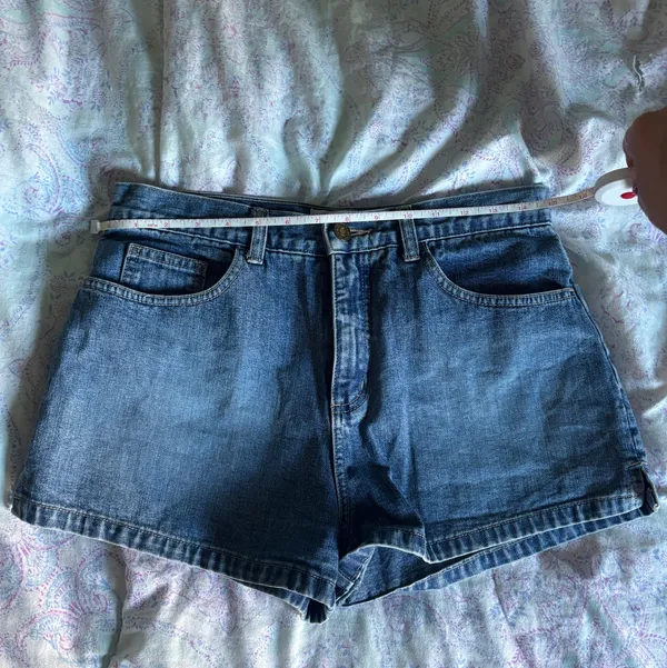 Moto Mini Jean Denim Shorts Blue - Image 5