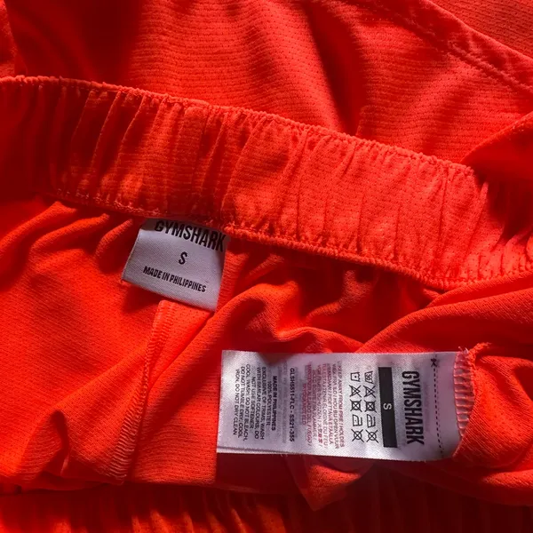 Gymshark Women's Athletic Shorts - Vibrant Coral orange - Image 3
