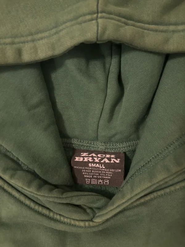 Unisex Zach Bryan Green Hoodie - Image 3