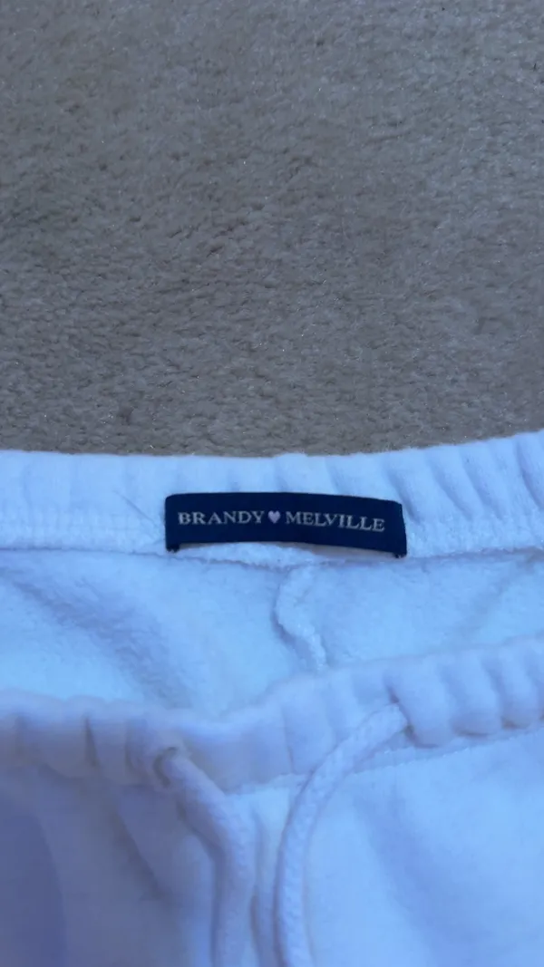 White Brandy Melville Sweatpants  - Image 2